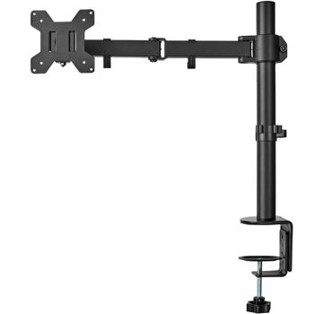 Preview: Vollbewegliche Monitorhalterung für den Schreibtisch: Mehr Platz & Komfort, neigbar, drehbar & höhenverstellbar