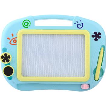 Preview: Magnetische Zaubertafel 32x23 cm – Wiederbeschreibbare Maltafel mit Magnetstift & 2 Stempeln, kreative Frühförderung und Reisespiel für Kinder