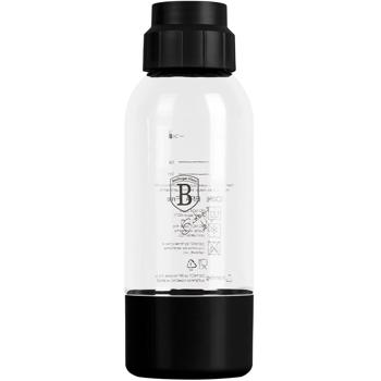Wassersprudler-Flasche 0,5L Schwarz - Ersatzflasche für Wassersprudler & Sodamaschine - Ideal für Unterwegs & Kühlschrank - PET-Kunststoff