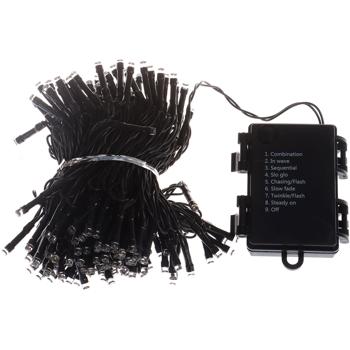 Preview: 2er-Set Stimmungsvolle LED Lichterkette 14m, 192 LEDs, warmweiss: 7 Leuchtmodi, batteriebetrieben, für Innen & Aussen, IP44 - Perfekte Weihnachtsdeko