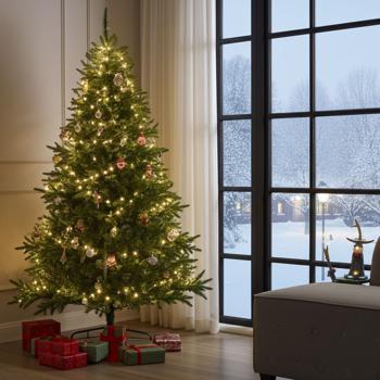 2er-Set Wunderbare LED Lichterkette, 50 warmweisse LEDs – Timer Funktion, Wetterfest IP44 für Innen & Aussen - Deko für Weihnachten, Garten, Fenster, u.v.m.