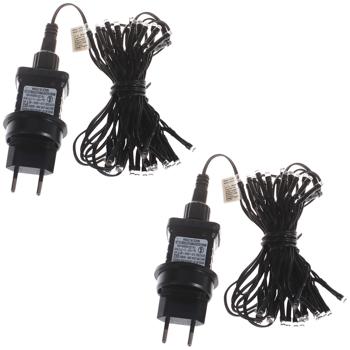 Preview: 2er-Set Stimmungsvolle LED Lichterkette 40 LEDs warmweiss 3m – IP44 – Perfekt für Terrasse, Balkon, Garten & Weihnachten