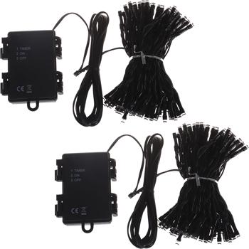 Preview: 2er-Set Hochwertige XXL LED Lichterkette 54m, warmweiss, 720 LEDs - Weihnachtsbeleuchtung mit 7 Programmen - Wetterfeste IP44 Deko für Innen & Aussen