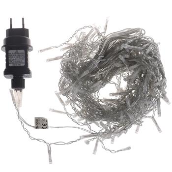 Preview: Brillante Eisregen Lichterkette 6,5m kaltweiss mit 180 Lichtern - Wetterfest IP44 - Perfekt für Weihnachtsdeko, Balkon, Terasse, u.v.m.