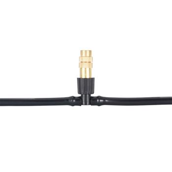 Preview: 2er-Set Wasser-Zerstäuber-Set mit 10-Meter-Schlauch und 10 Metalldüsen, Klicksystem: Ein Terrassen-Kühler für sofortige Erfrischung & einfache Gartenbewässerung