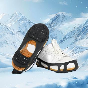 Preview: Premium Schuh-Spikes für Schuhgrösse 44-47: Sichere Traktion auf Eis & Schnee, Maximale Trittsicherheit, Rutschfest & Langlebig
