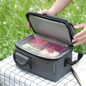 Preview: 4er-Set Mini-Kühltasche, faltbar, 6l: Hält Snacks & Getränke frisch – Ideal für Picknick & Büro – Kompakt, leicht & auslaufsicher