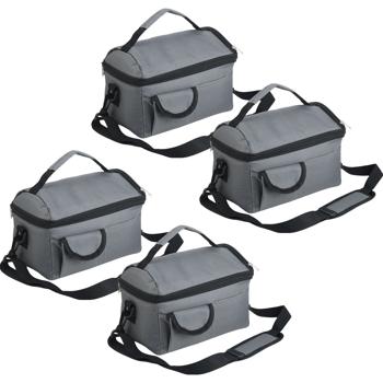 Preview: 4er-Set Mini-Kühltasche, faltbar, 6l: Hält Snacks & Getränke frisch – Ideal für Picknick & Büro – Kompakt, leicht & auslaufsicher