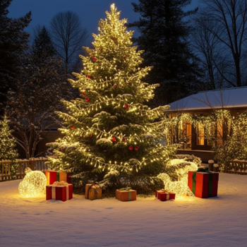 Preview: 2er-Set Wunderschöne LED-Büschel-Lichterkette, 2000 warmweisse LEDs, 8 Leucht-Modi, IP44, 20m - Ideal für Weihnachten, Balkon, Garten, Hochzeit & Deko