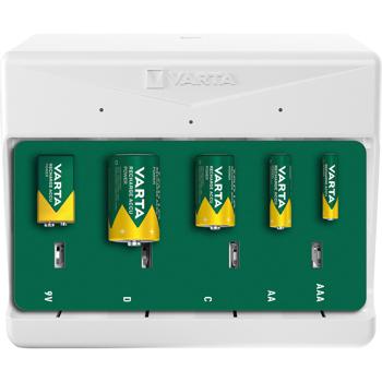 Universal VARTA Ladegerät für Akkus (AA/AAA/C/D/9V) – mit LED-Statusanzeige, schnelles Laden, kompakt & ideal für Haushalt, Büro & unterwegs