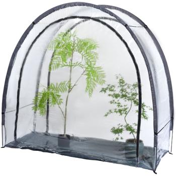 Preview: 2er-Set Robustes Foliengewächshaus und Überwinterungszelt, 175x186x84 cm: Ein Pflanzenschutz für optimale Ernte & frostfreie Pflege