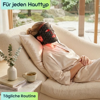 Preview: Revolutionäre LED-Lichttherapie-Gesichtsmaske: Für ein strahlendes Hautbild - effiziente Gesichtspflege & Beauty-Anwendung für zu Hause