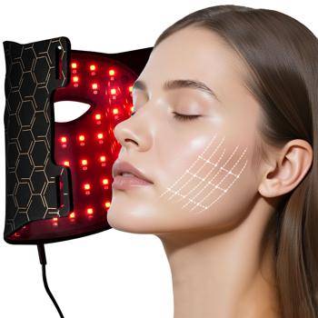 Revolutionäre LED-Lichttherapie-Gesichtsmaske: Für ein strahlendes Hautbild - effiziente Gesichtspflege & Beauty-Anwendung für zu Hause