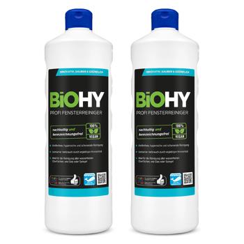 2er-Set Profi-Fensterreiniger-Konzentrat - Streifenfreier Glanz für Glas & Spiegel - 100% vegan - Ohne Mikroplastik - je 1 Liter Inhalt - Made in Germany