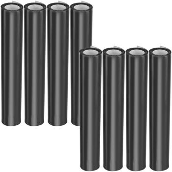 Preview: 8er-Set Sichtschutzfolie grau-matt, 60 x 200 cm - selbstklebende Fensterfolie mit UV-Schutz - hitzereduzierend & ideal für Fenster, Büro & Wohnräume
