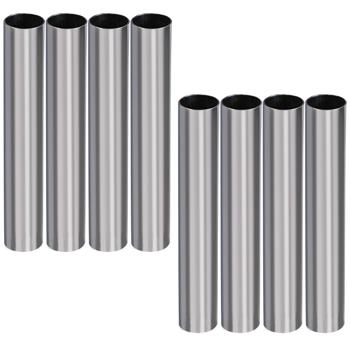 Preview: 8er-Set Sichtschutzfolie silber-matt, 60 x 200 cm - selbstklebende Spiegelfolie mit UV-Schutz - hitzereduzierend & ideal für Fenster, Büro & Wohnräume