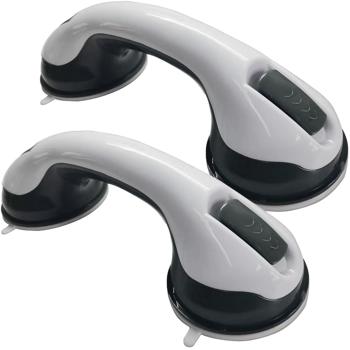 2er-Set Haltegriff mit Saugnäpfen für Bad & WC: Bohrerfrei, flexibel & sicher – Ihr mobiler Sturzschutz & Haltgeber im Badezimmer
