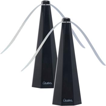 2er-Set Mobiler 2-Flügel Insektenvertreiber Batterie & USB: Sanfte, effektive Fliegenabwehr für Tisch & unterwegs, flexibel beim Essen & Outdoor