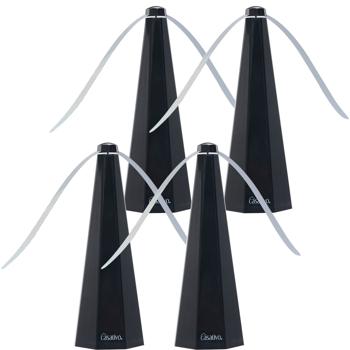 4er-Set Mobiler 2-Flügel Insektenvertreiber Batterie & USB: Sanfte, effektive Fliegenabwehr für Tisch & unterwegs, flexibel beim Essen & Outdoor