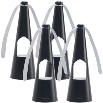 4er-Set 2-Flügel Insektenwedler mit LED-Beleuchtung, Batterie & USB: Sanfte, effektive Fliegenabwehr für Tisch & unterwegs, flexibel beim Essen & Outdoor