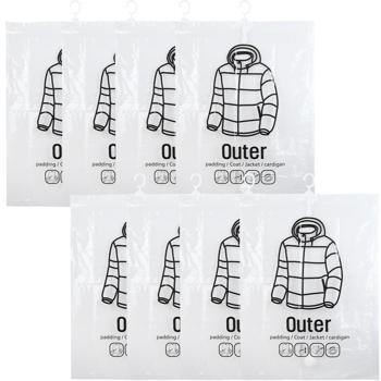 Preview: 8er-Set Vakuum-Beutel mit Kleiderhaken, 67 x 90 cm: Ein effiziente Kleiderhülle für Bettwäsche & Kleidung - Schützen Sie Ihre Textilien