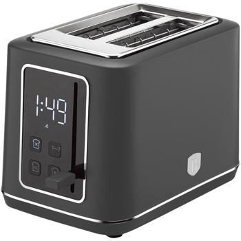 Preview: Moderner LED Toaster (Matt-Anthrazit) mit 7 präzisen Röststufen: Perfekt gebräunter Toast nach Wunsch, Auftaufunktion, Aufwärmfunktion & Stopptaste