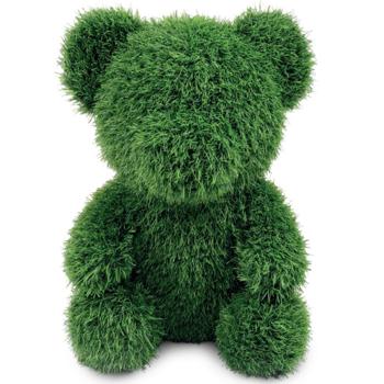 Gras-Figur Deko Bär 50cm: Kunstgras-Tierfigur für Garten & Balkon –pflegeleicht & immergrün – Schafft verspielte Akzente & gute Laune