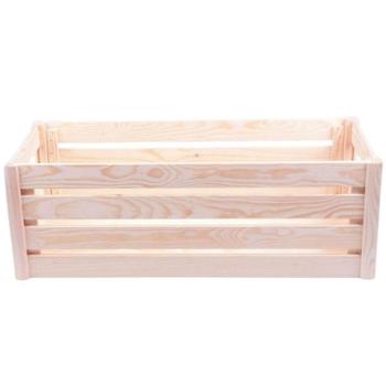 Stabile Holzkiste, L: Eine vielseitige Aufbewahrungsbox für Spielzeug, Büro & stilvolles Wohnambiente