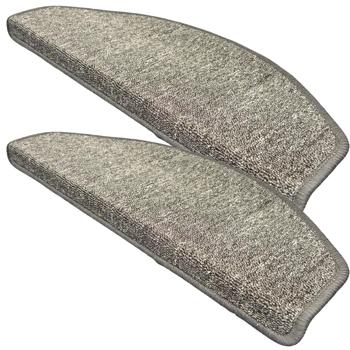 Treppenstufen Matten, 2 Stück, halbrund, anthrazit: : Rutschfest, robust & schallhemmend - Mehr Sicherheit & Eleganz für Ihre Treppe