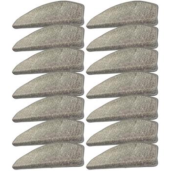 Treppenstufen Matten, 14 Stück, halbrund, anthrazit: : Rutschfest, robust & schallhemmend - Mehr Sicherheit & Eleganz für Ihre Treppe