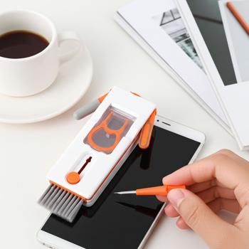 Preview: 11-in-1 Reinigungsset für Tastatur, Smartphone & Kopfhörer – Multifunktionelles Reinigungs-Set mit Metallspitze, Bürsten & Linsen Reiniger