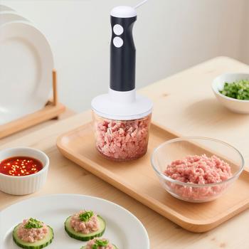 Preview: Power Stabmixer-Set 400W mit Zerkleinerer & Schneebesen – 4-in-1 Pürierstab-Set für Suppen & Smoothies, inkl. Messbecher