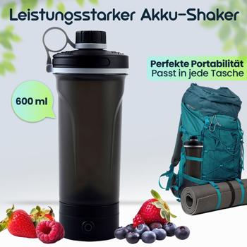 Preview: 2er-Set Leistungsstarker Akku-Shaker für Proteinshakes & Smoothies - Tragbar, elektrisch, USB-C aufladbar, klumpenfrei mixen - Ideal für Sport und Fitness 