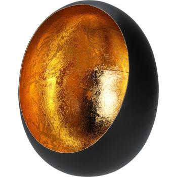 Preview: 2er-Set  Elegantes Windlicht aus Metall für Kerzen und Teelichter, schwarz/gold: Ein stilvolles Deko-Objekt für drinnen & draussen – Luxuriös & Gemütlich