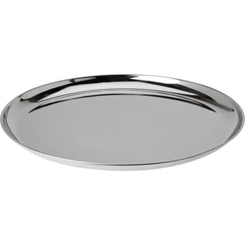 Elegantes Serviertablett & Dekotablett aus Metall, Ø39 cm- Stilvolles Design für Weihnachten, Feste feiern, Deko, Küche & Heim