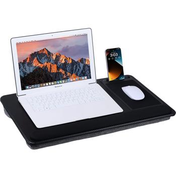 Multifunktionale Laptopunterlage mit Mauspad und Handyhalterung, 36 x 5,5 x 57,5 cm - Komfortabel & tragbar - für Home-Office, Reisen und mehr