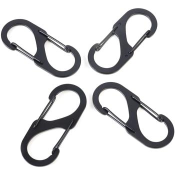Karabiner-S-Haken 4er-Set, 4 x 1,7 cm: Robuste Mehrzweckhaken für sicheren Halt – Die clevere Lösung für Ordnung in Haus, Garage & Outdoor
