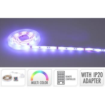 Preview: Dynamischer LED Streifen mit Fernbedienung, 10m RGB Dimmbar, 300 LEDs, mehrfarbig – Ideal für Wohnzimmer, Gaming-Zimmer & Party - für Innen & Aussen