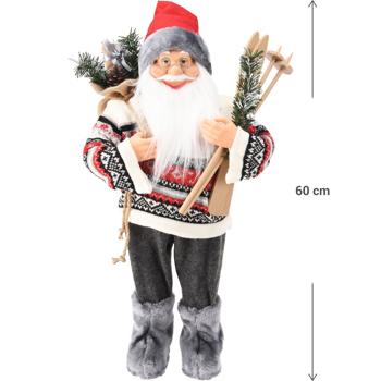 Preview: Wundervoller Santa, stehend - Tolle Weihnachtsdekoration für Ihr Zuhause - Charmante Deko Figur, auch als Geschenkidee für Garten und Haus