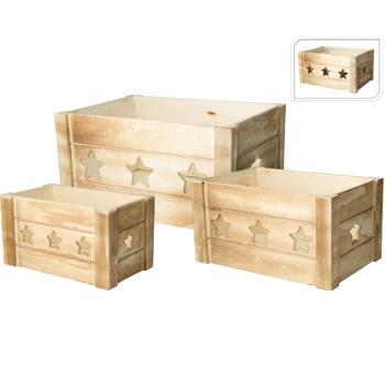 Preview: Aufbewahrungs-Holzboxen 