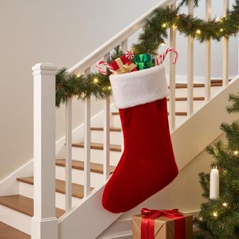 Flauschig-weicher Weihnachtsmann Stiefel Strumpf für die festliche Weihnachts-Deko – Perfekt für bleibende Weihnachts-Erinnerungen