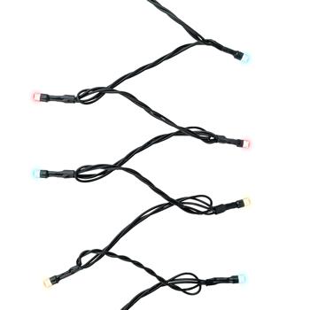 Preview: Hochwertige RGBW LED Lichterkette 9,6 m mit 96 LEDs - Dimmbar, Farbwechsel mit Fernbedienung. Für Innen & Aussen - Weihnachts- & Partybeleuchtung