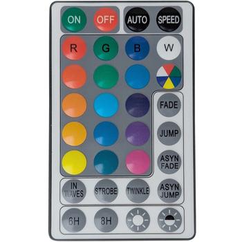 Preview: Hochwertige RGBW LED Lichterkette 9,6 m mit 96 LEDs - Dimmbar, Farbwechsel mit Fernbedienung. Für Innen & Aussen - Weihnachts- & Partybeleuchtung