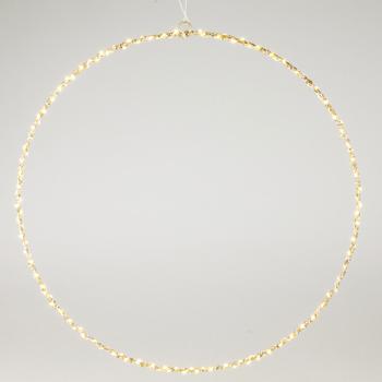 Preview: Deko-Ring mit 150 LEDs, warmweiss, 50 x 0,5 cm – ideal für Partys, als Fensterdeko & Weihnachtsdeko für den Innenbereich