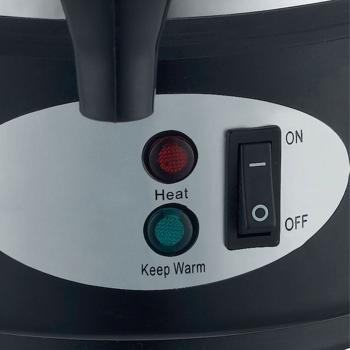 Preview: Profi Edelstahl Glühweinkocher 8L mit Zapfhahn: 1800W – Ein Getränkeautomat für Feste, Glühwein, Kaffee & Punsch – Perfekter Genuss