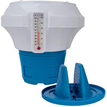 Preview: Robuster Chlor-Dosierschwimmer: Für Chlor- und Bromtabletten - Ein Pool-Helfer für kristallklares, hygienisches Wasser