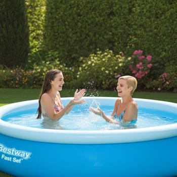 Preview: XL Pool mit Filterpumpe, Ø 3,66 m x 76 cm - ein grosser Gartenpool für ungetrübten Badespass und die perfekte Erfrischung 