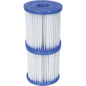 Preview: 2er-Set Pool-Filterkartusche, Gr. I: Ersatzfilter für klare Pools – Ein Doppelpack für hygienisches Wasser & dauerhaft ungetrübten Badespass