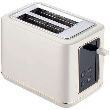 Preview: Moderner LED Toaster (Sahara) mit 7 präzisen Röststufen & digitalem LED Display: Perfekter Toast - Auftaufunktion, Aufwärmfunktion & Stopptaste