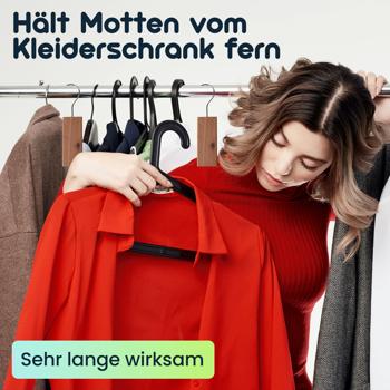 Preview: Zedernholz-Set aus 10 Zedernholz-Blöcken und 30 Zedernholz-Ringen: Natürlicher Mottenschutz für Kleiderschrank, Küche & Vorratsschrank